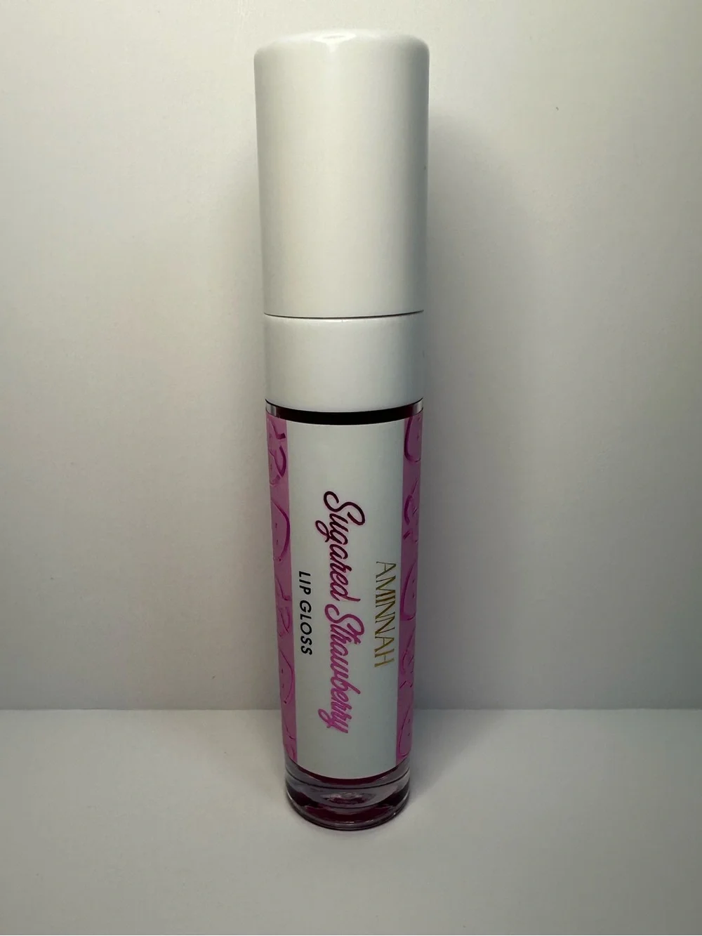 Aminnah New Sugared Strawberry Shimmery Pink Lipgloss